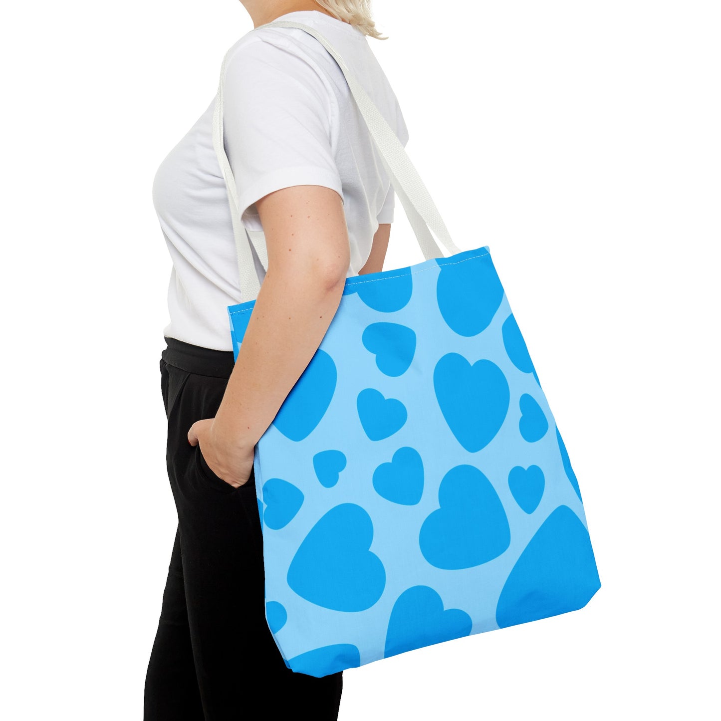 Blue Hearts Tote Bag