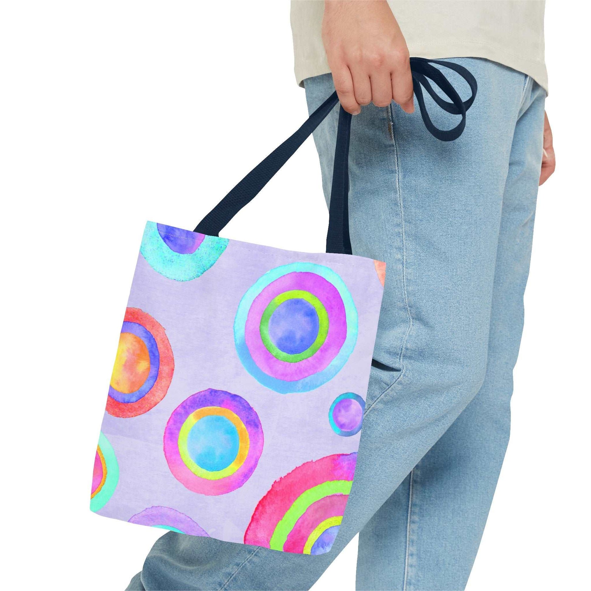 Abstract Painted Circles Tote Bag