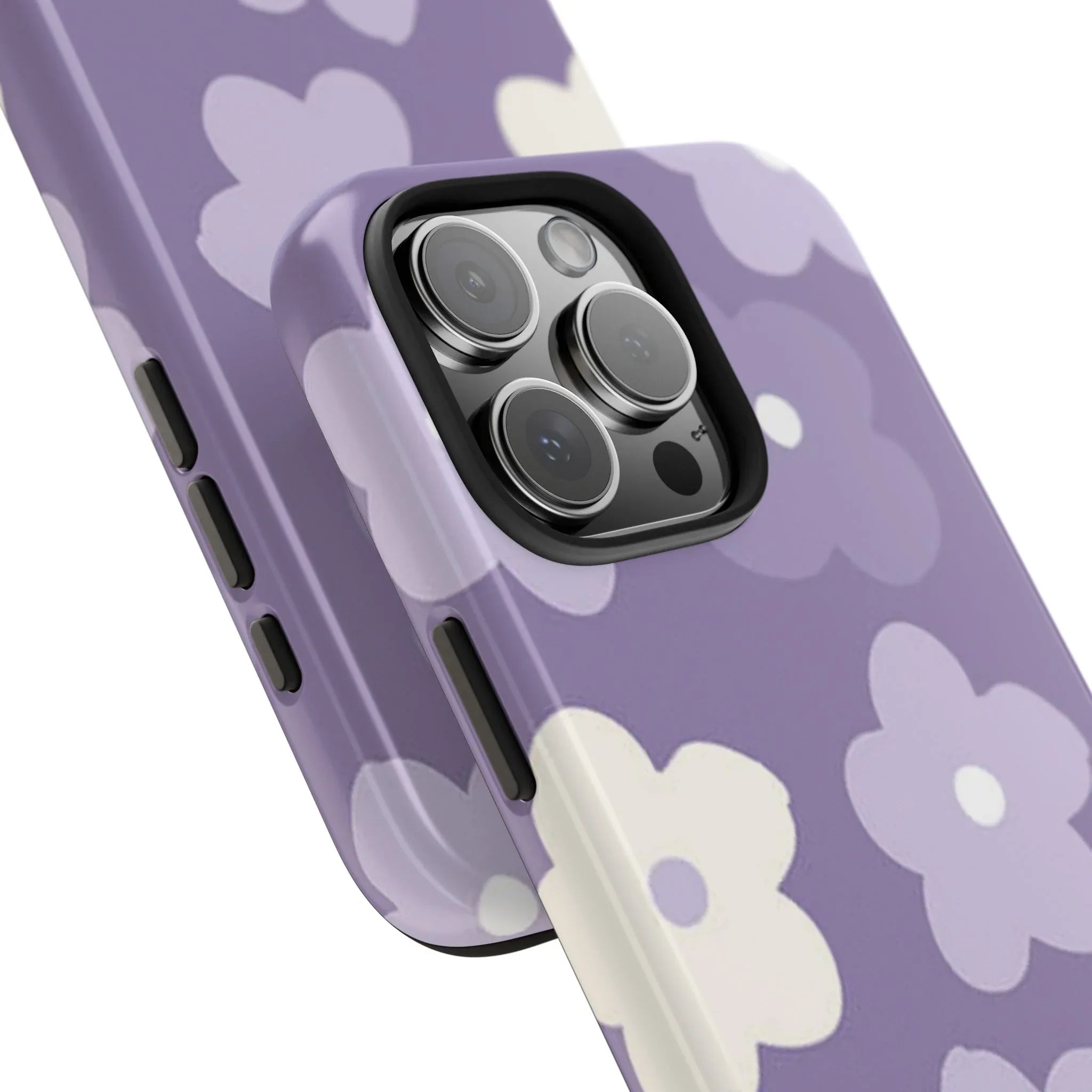 Pastel Purple Flowers Phone Case (Apple & Android) - Pink Sweetheart