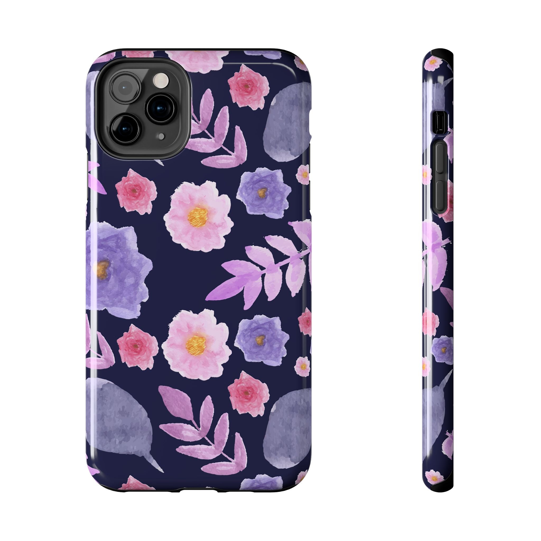 Purple Florals Phone Case (Apple & Android)
