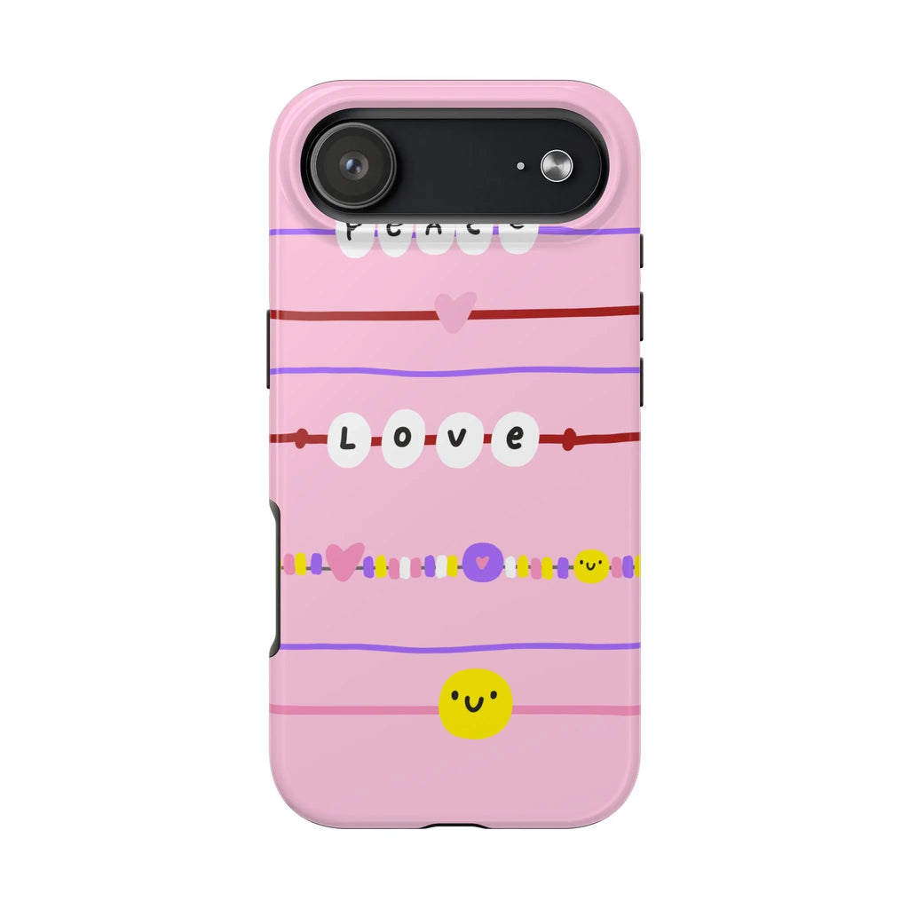 Bestie Bracelets Phone Case (Apple & Android) - Pink Sweetheart