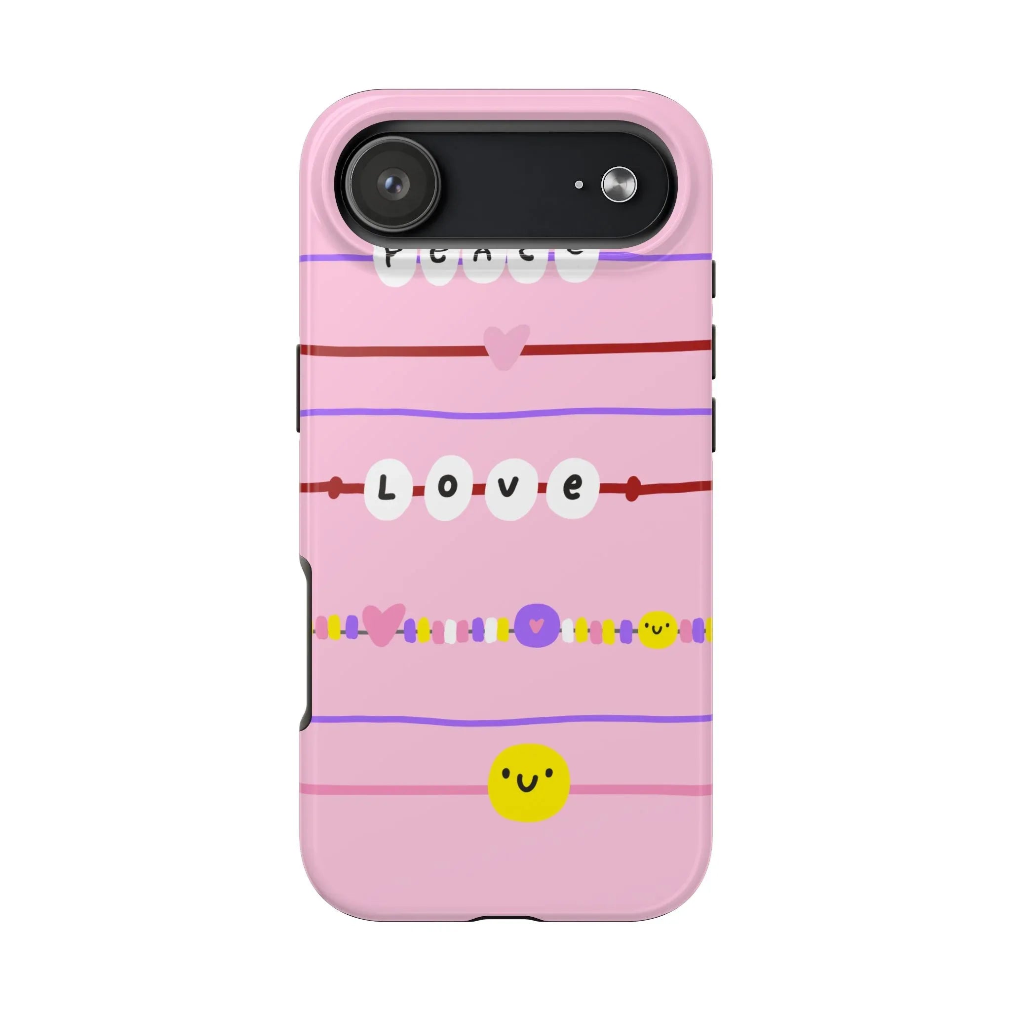 Bestie Bracelets Phone Case (Apple & Android) - Pink Sweetheart