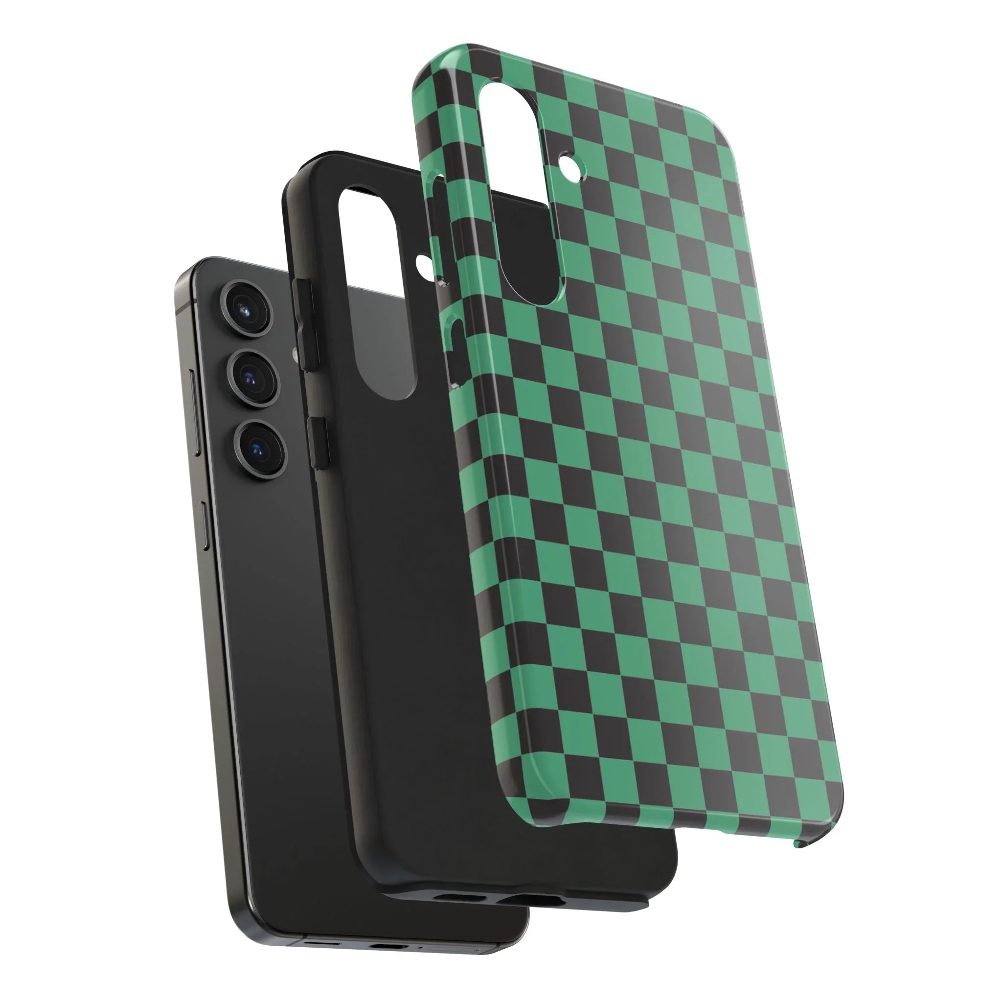 Checkered Kimono Tough Phone Case (Apple & Android) - Pink Sweetheart