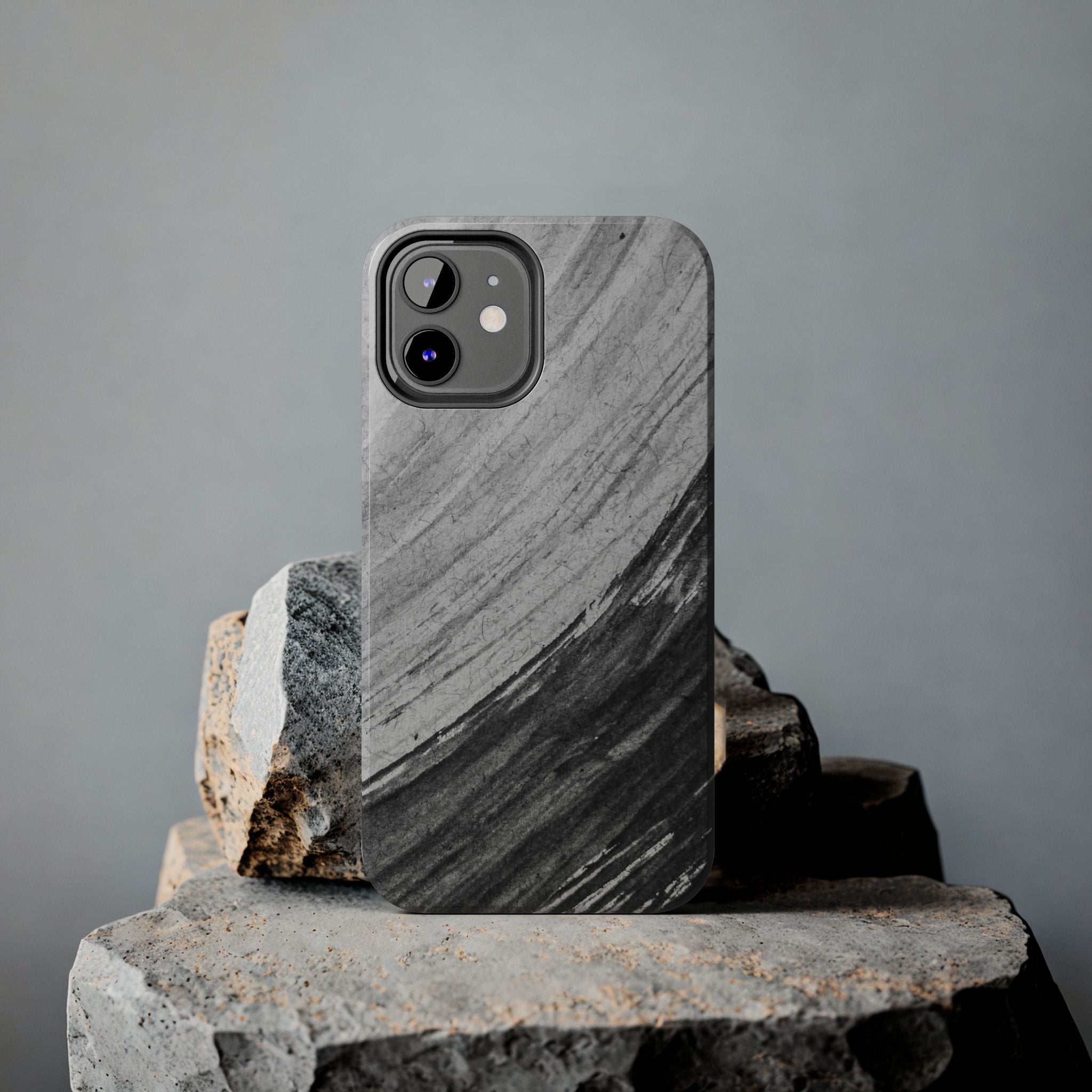 Black & Gray Phone Case (Apple & Android)