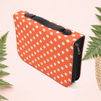 Orange Coral Polka Dot Book Cover