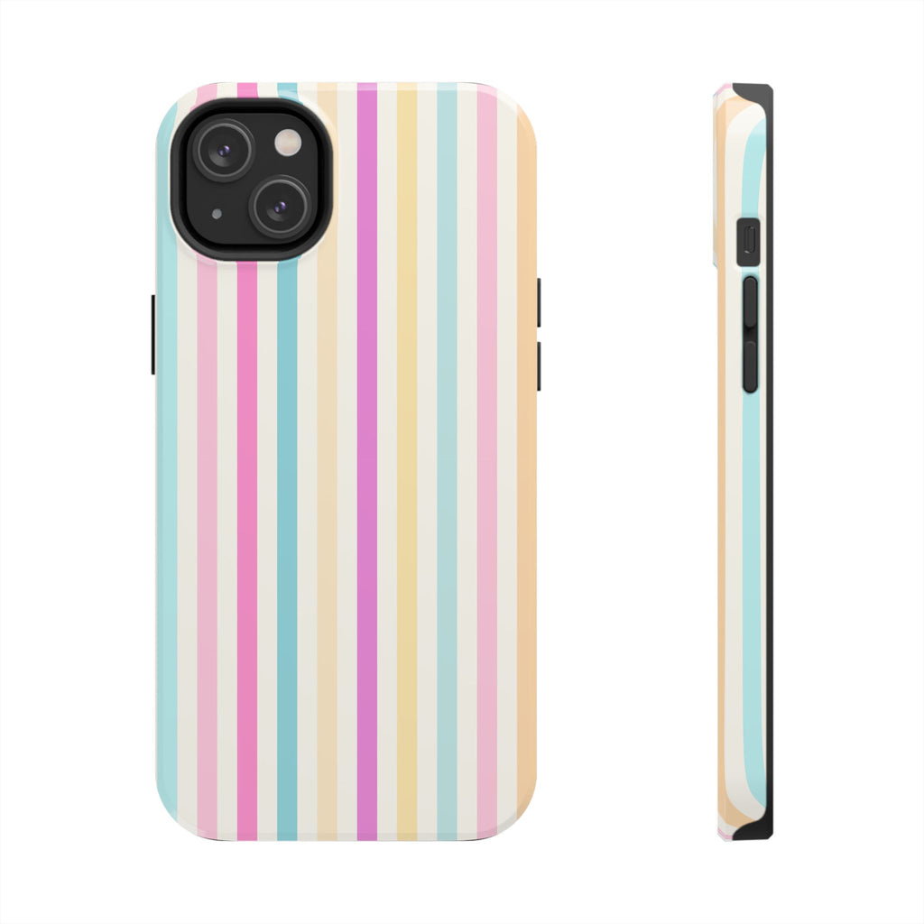 Pastel Candy Stripes Phone Cases (Apple & Android)