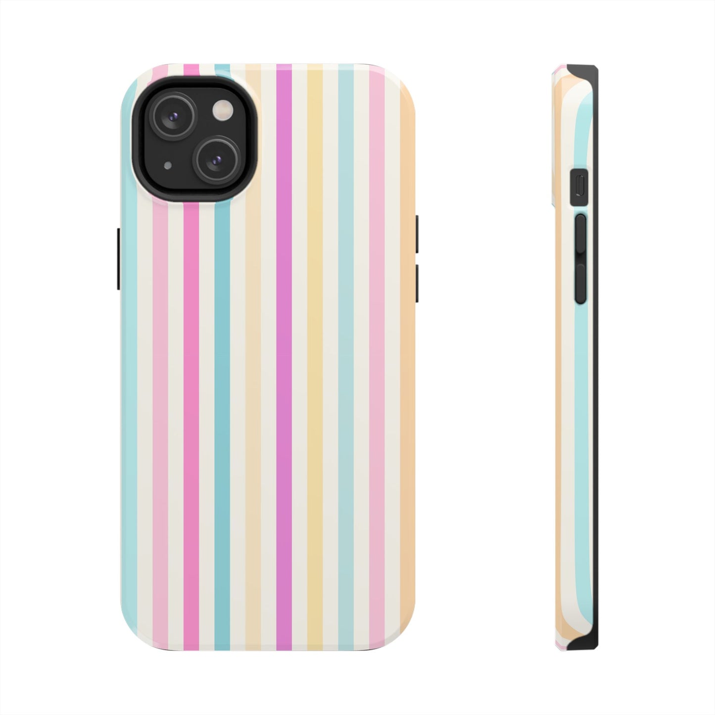 Pastel Candy Stripes Phone Cases