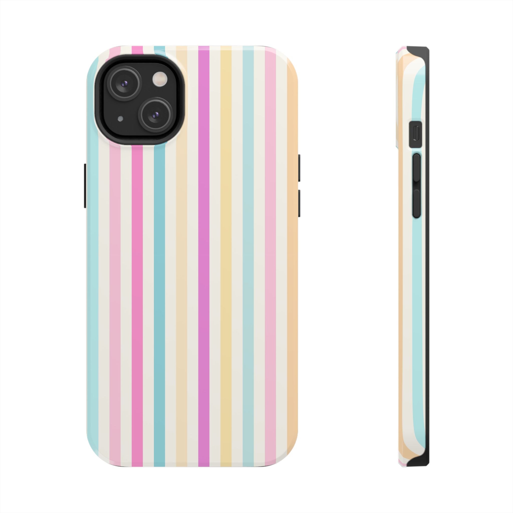 Pastel Candy Stripes Phone Cases (Apple & Android)