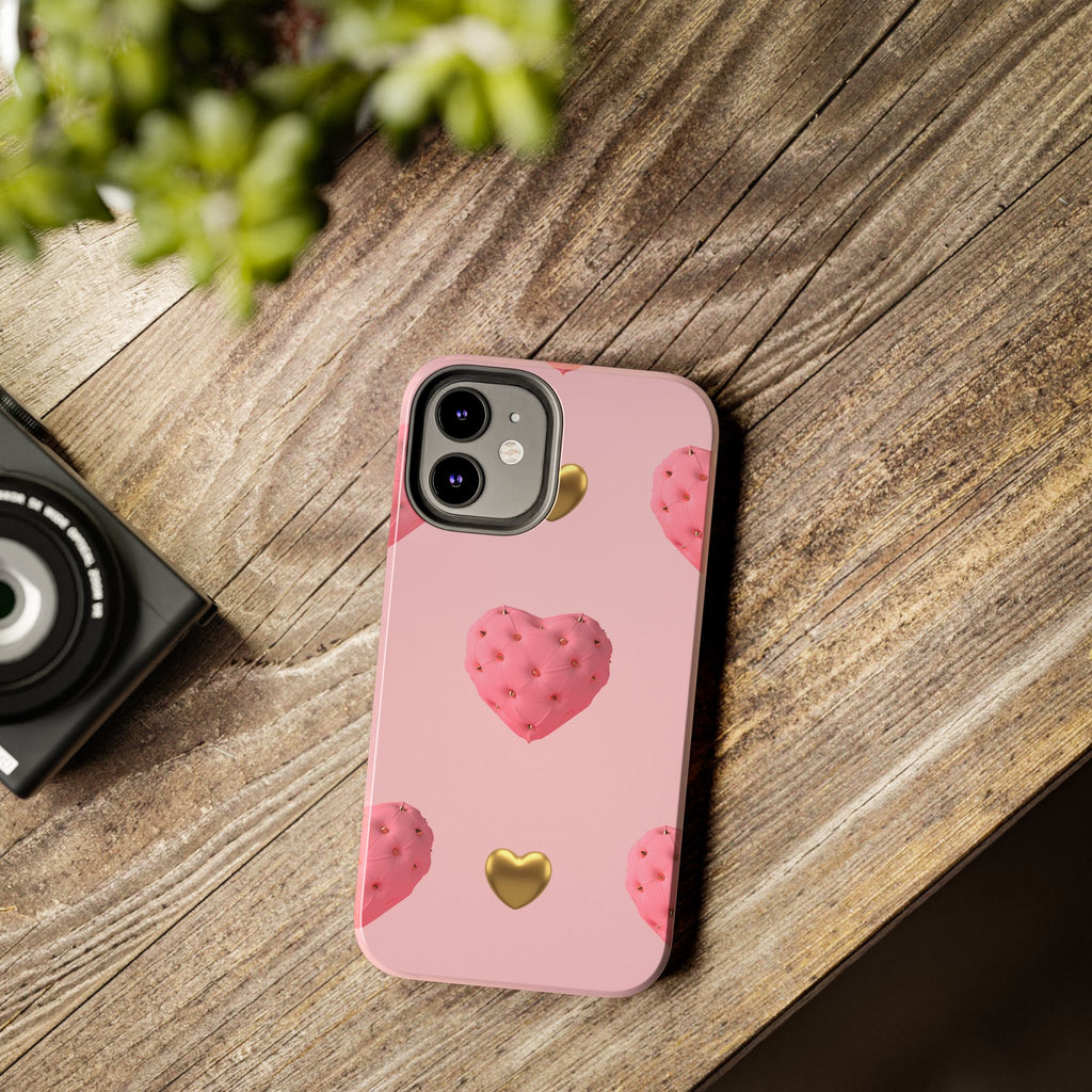 Heart of Gold Pink Phone Case (Apple & Android)