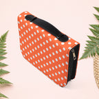 Orange Coral Polka Dot Book Cover