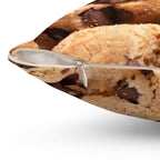 Chunky Chocolate Chip Cookies Square Pillow