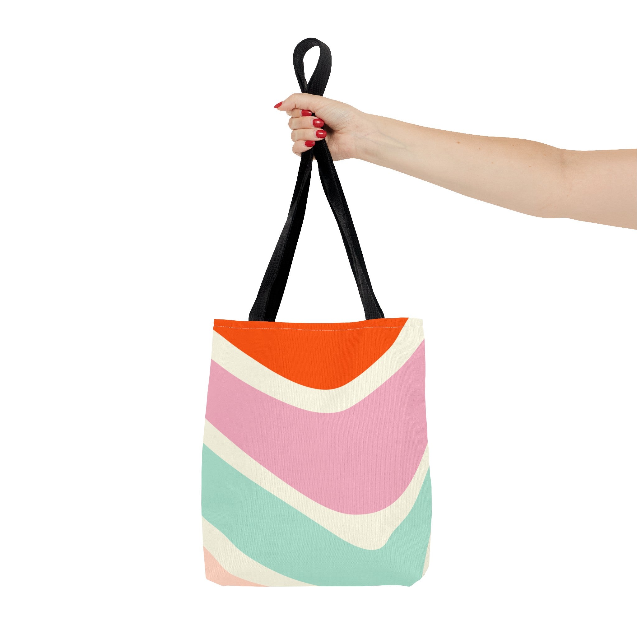 Retro Color Wave Tote Bag
