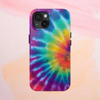 Groovy Tie Dye Phone Case (Apple & Android) - Pink Sweetheart
