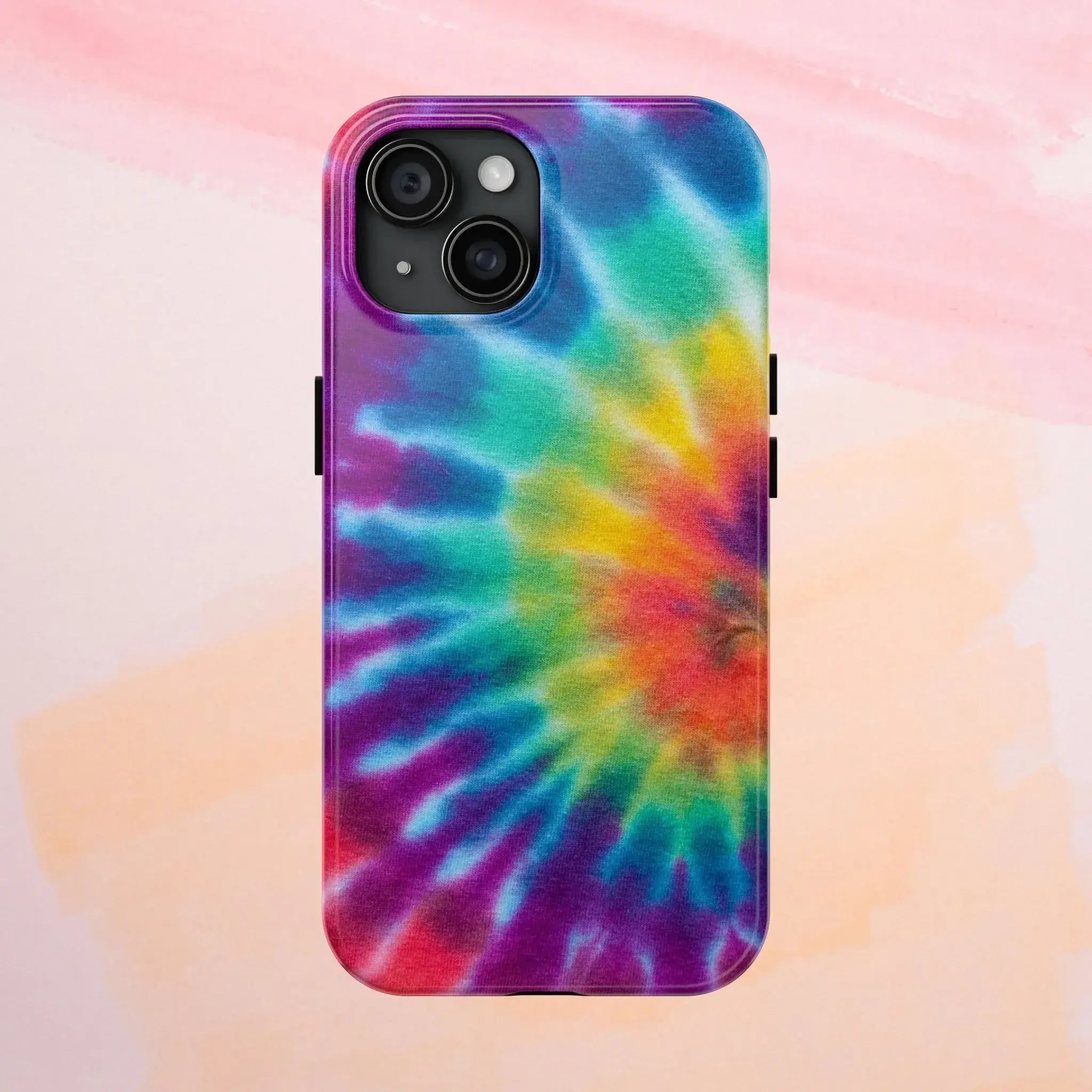 Groovy Tie Dye Phone Case (Apple & Android) - Pink Sweetheart