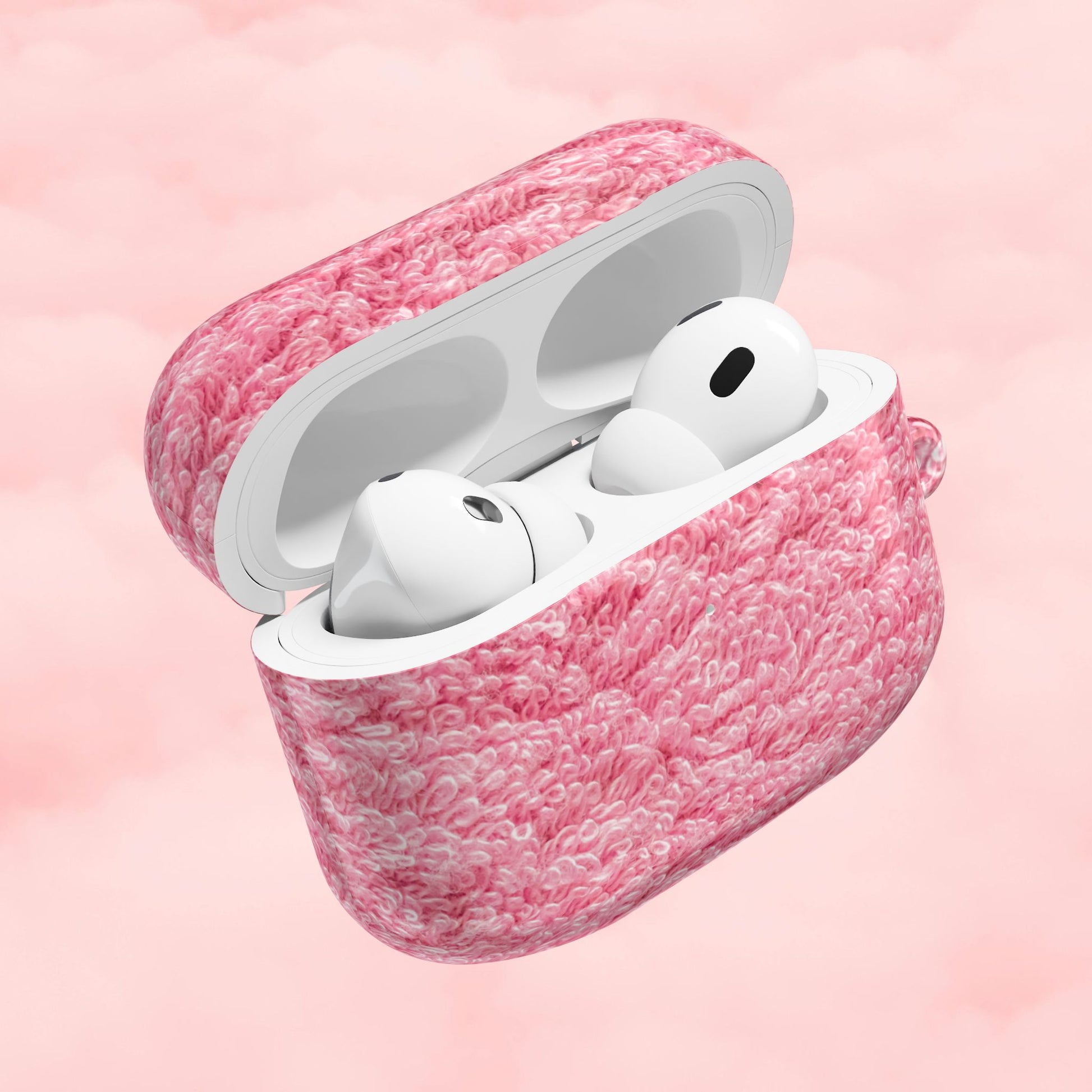 Pink Shag Rug AirPod Case