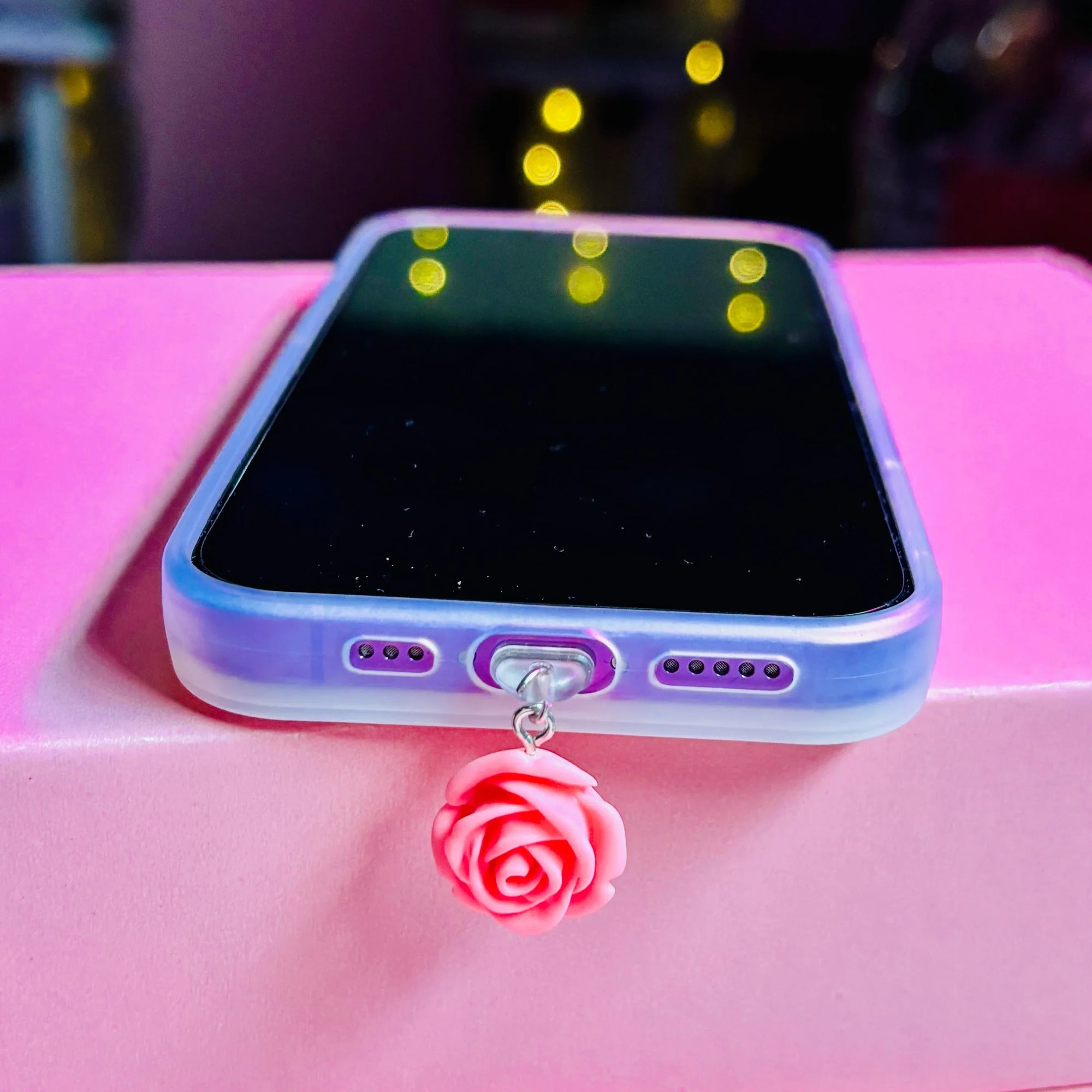 Rose Flower Dust Plug Charm