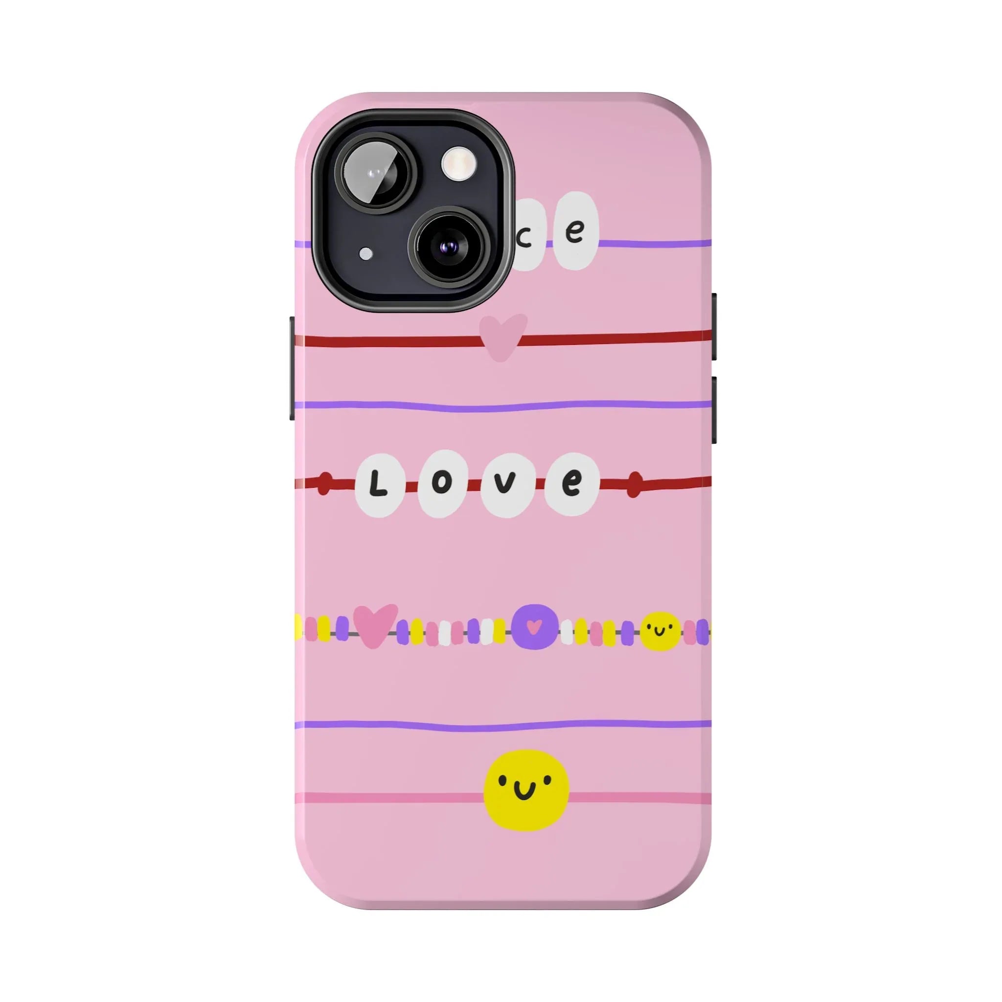 Bestie Bracelets Phone Case (Apple & Android) - Pink Sweetheart
