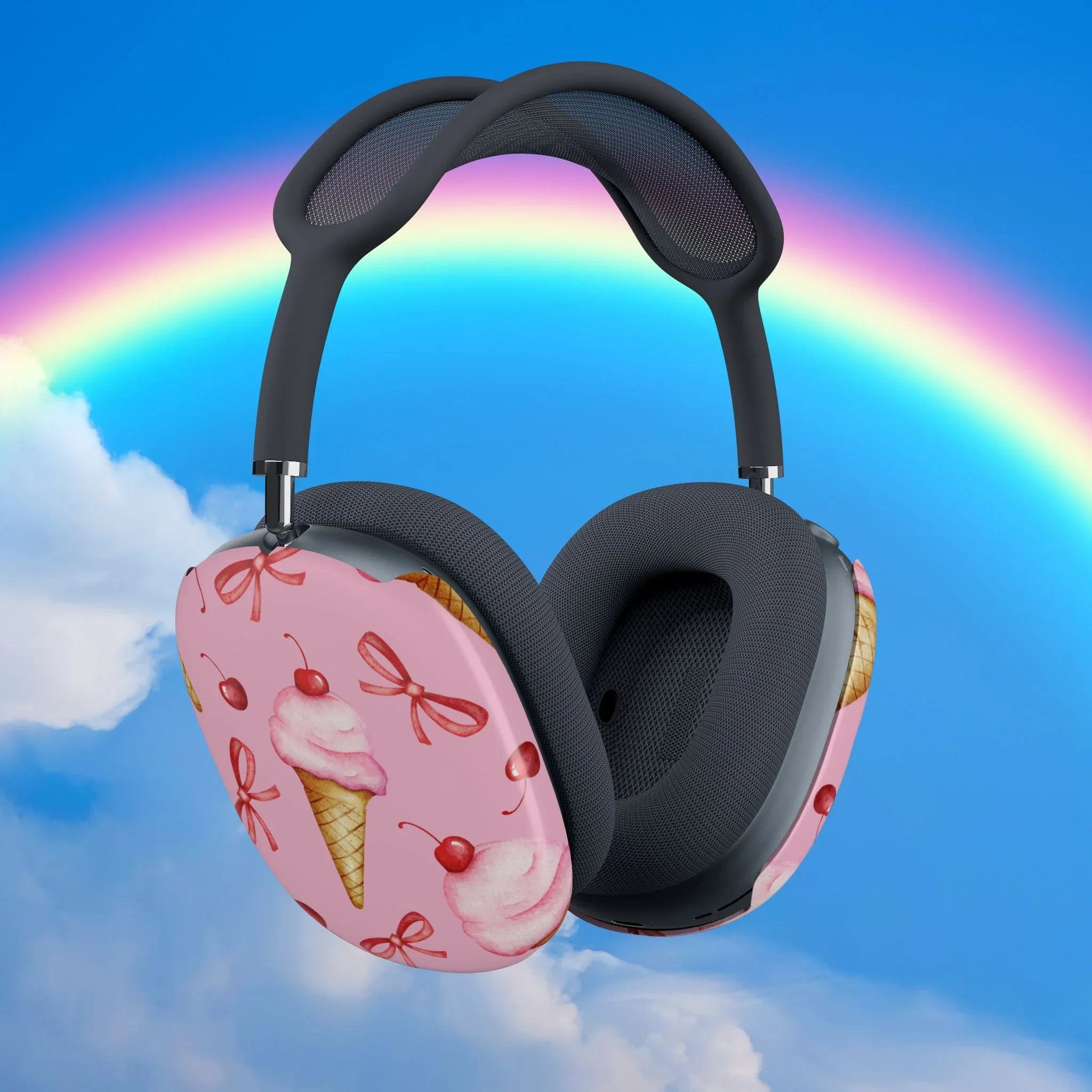 Coquette Ice Cream AirPods Max Shell Case - Pink Sweetheart