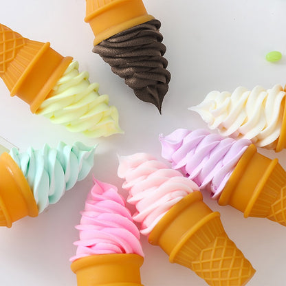 Novelty Swirled Ice Cream Cone Decoration