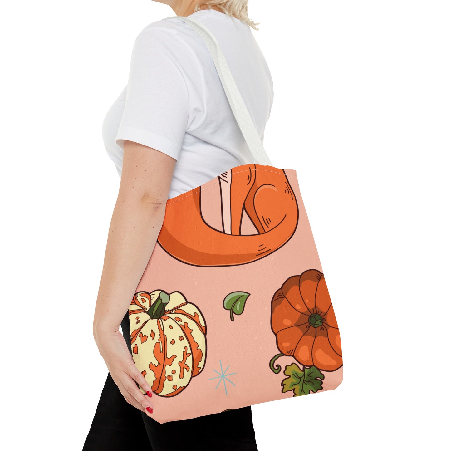 Foxy Pumpkin Patch Tote Bag