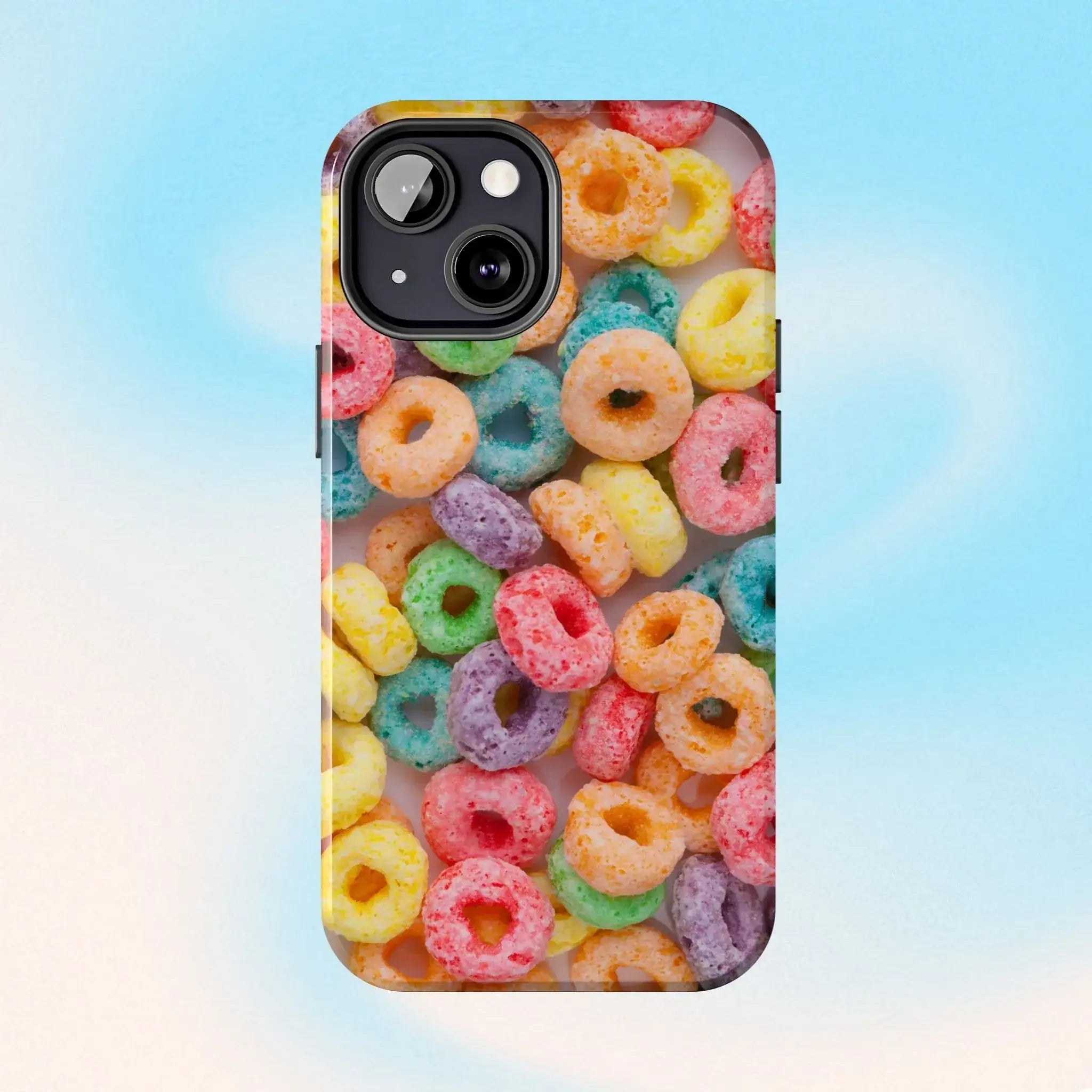 Morning Cereal Loops Phone Case (Apple & Android) - Pink Sweetheart
