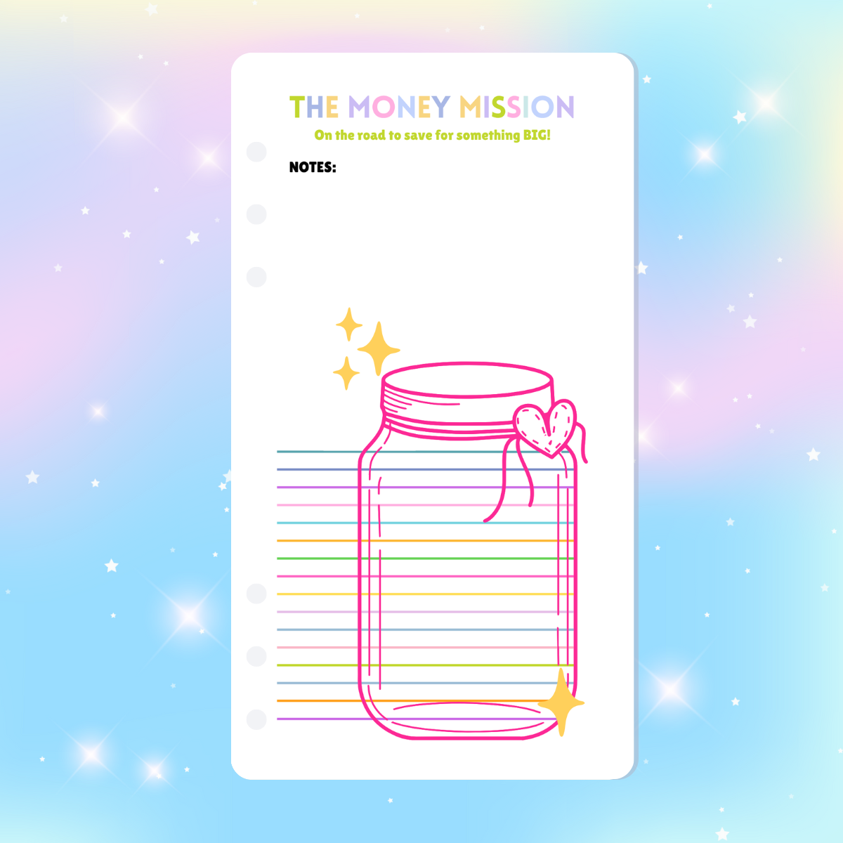 Single Page Saving Challenges & Trackers Inserts - A6