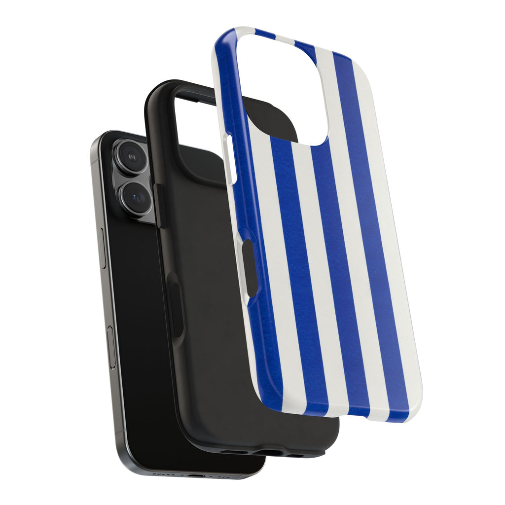 Blue & White Stripes Phone Case (Apple & Android)