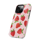 Cute Strawberries Phone Case (Apple & Android) - Pink Sweetheart