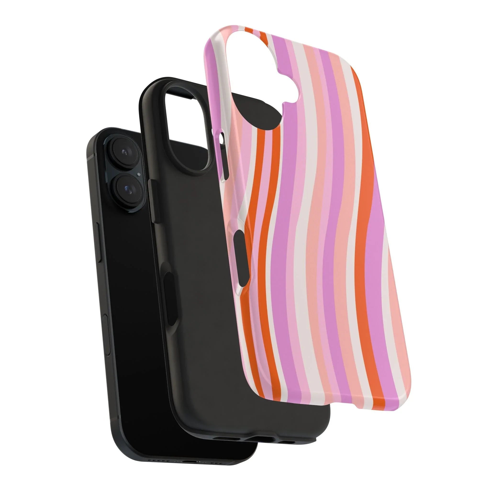 Wave Nostalgia Phone Case (Apple & Android) - Pink Sweetheart