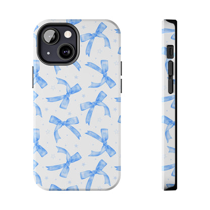 Lacey Baby Blue Ribbons Phone Case