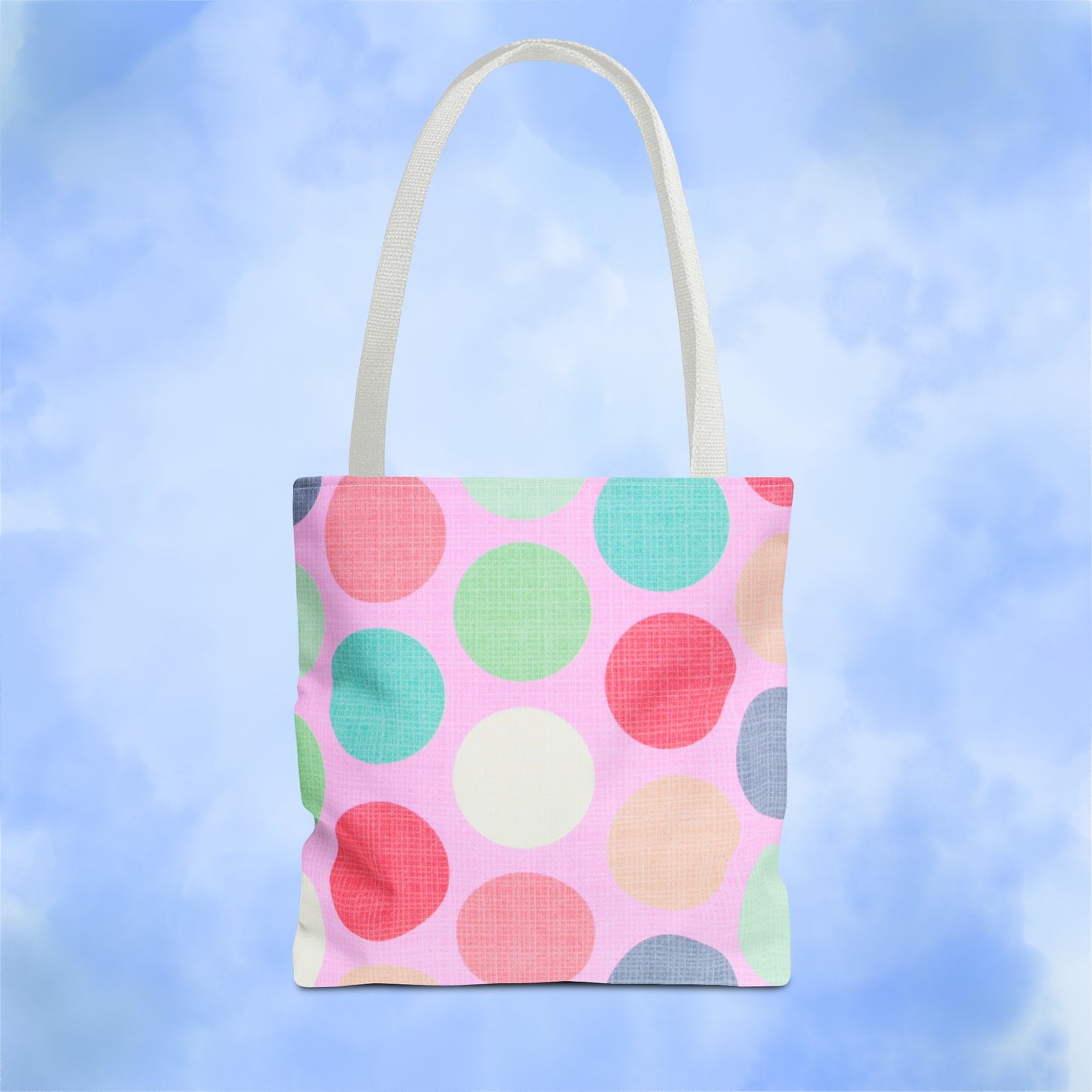 Sweet Candy Polka Dots Tote Bag