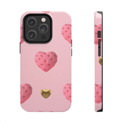 Heart of Gold Pink Phone Case