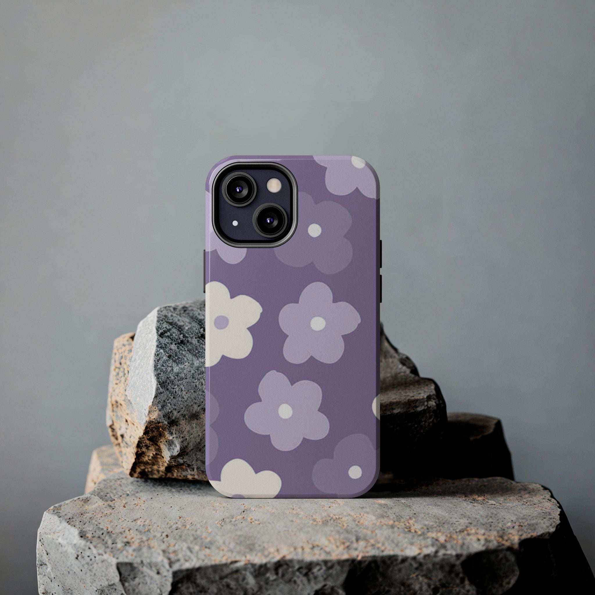 Pastel Purple Flowers Phone Case (Apple & Android)