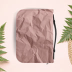Wrinkled Blush Pink Paper Book Cover