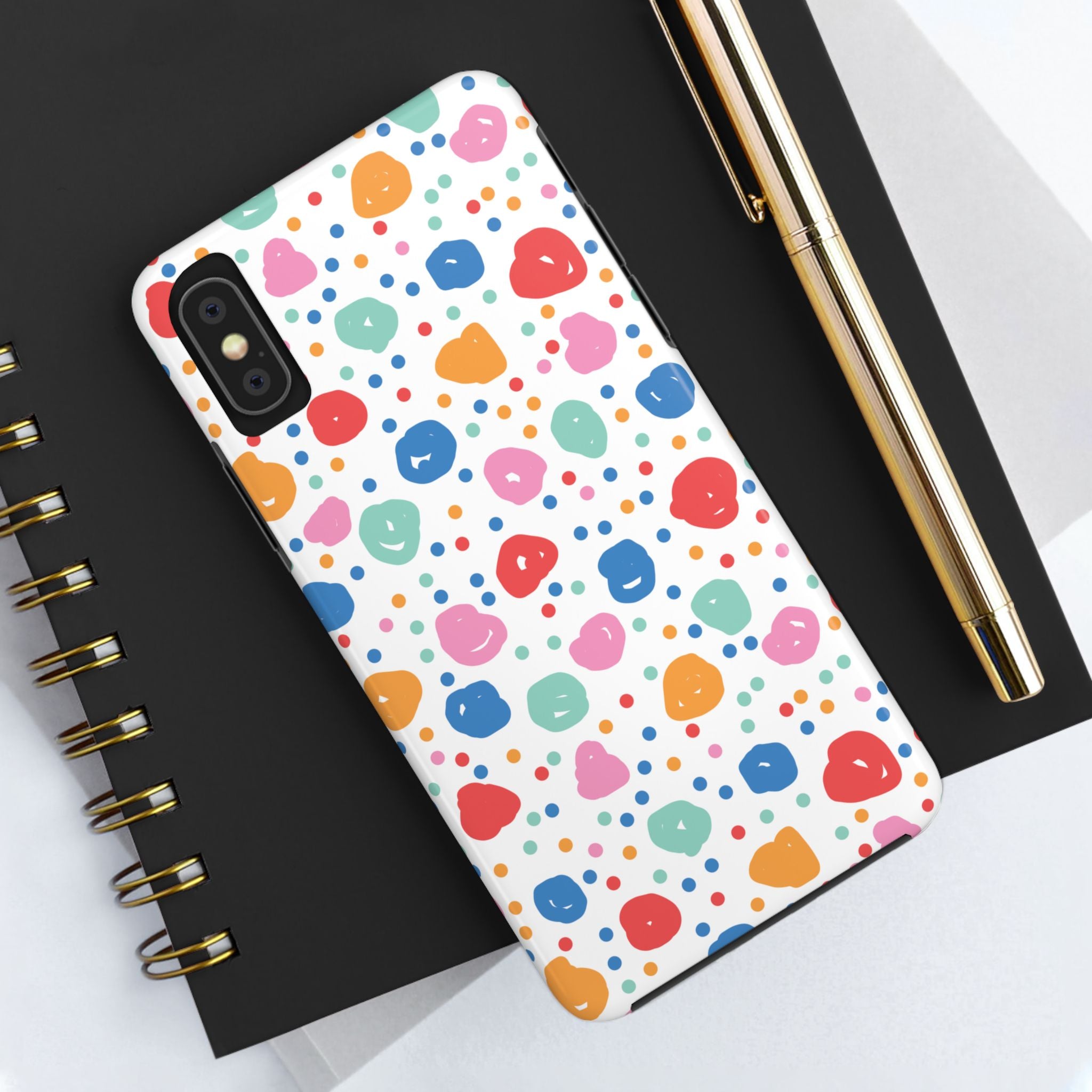 Seamless Hand Drawn Polka Phone Case (Apple & Android)