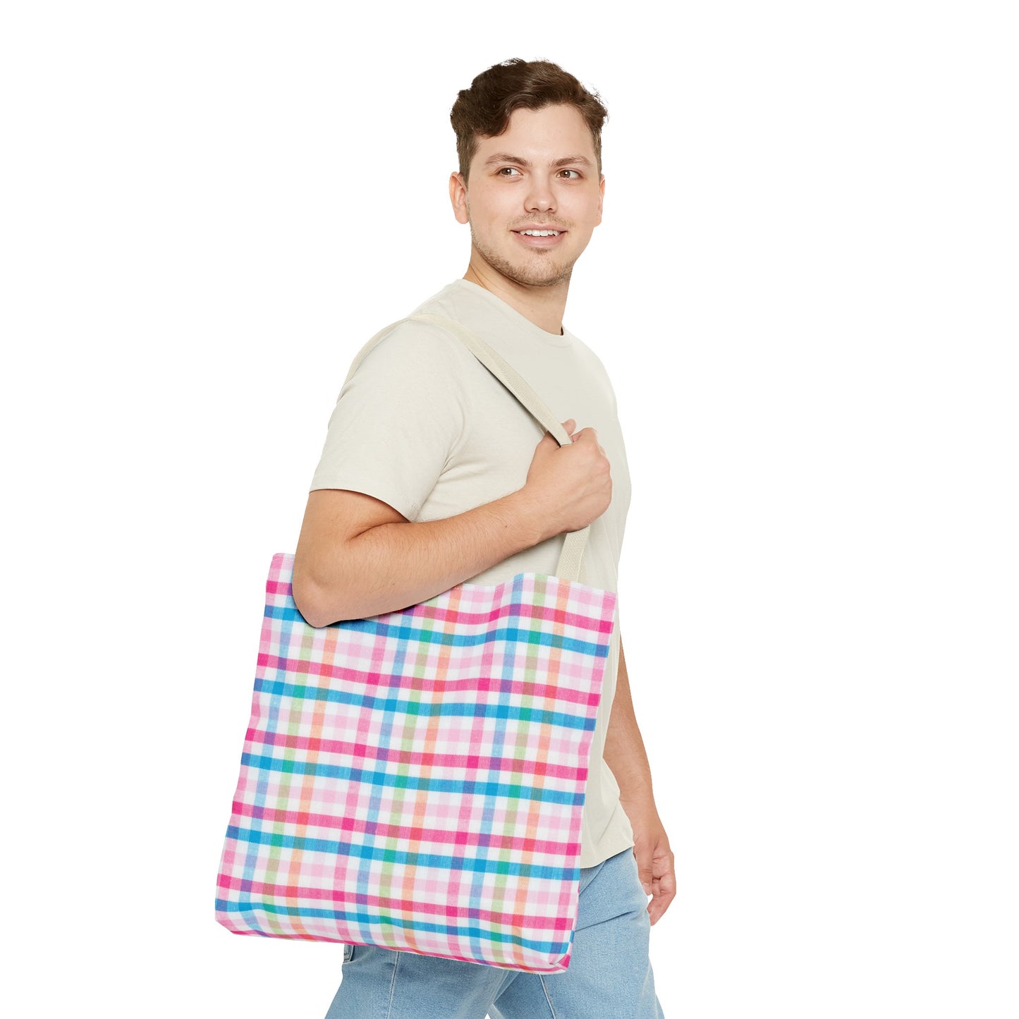 Colorful Rainbow Lines Tote Bag