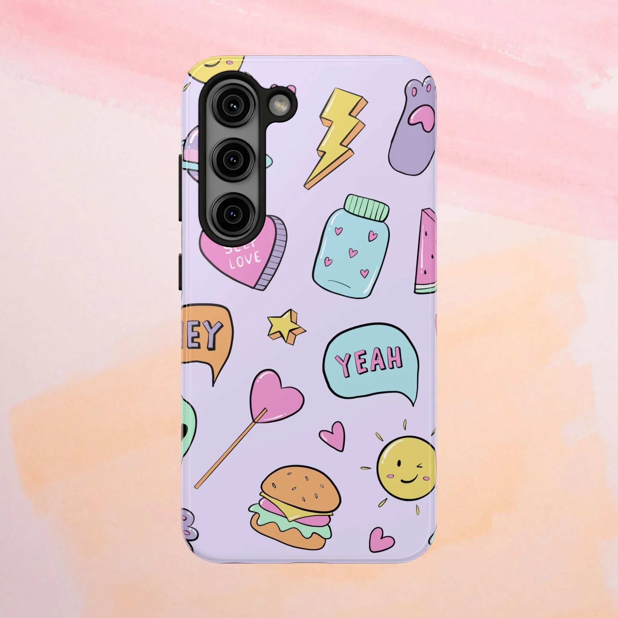 Kawaii Cute Collection Phone Case (Apple & Android) - Pink Sweetheart
