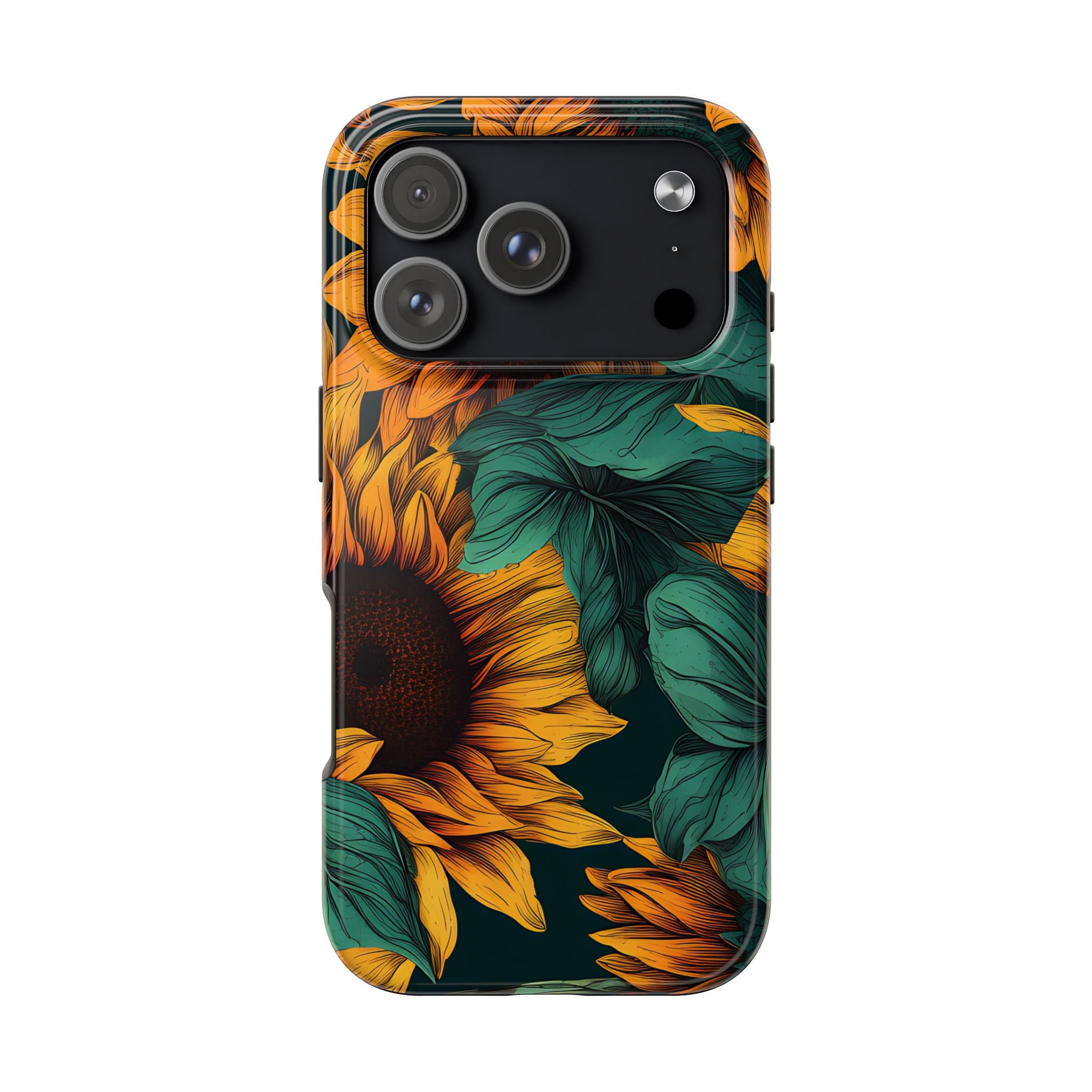 Dark Sunflower Phone Case (Apple & Android)