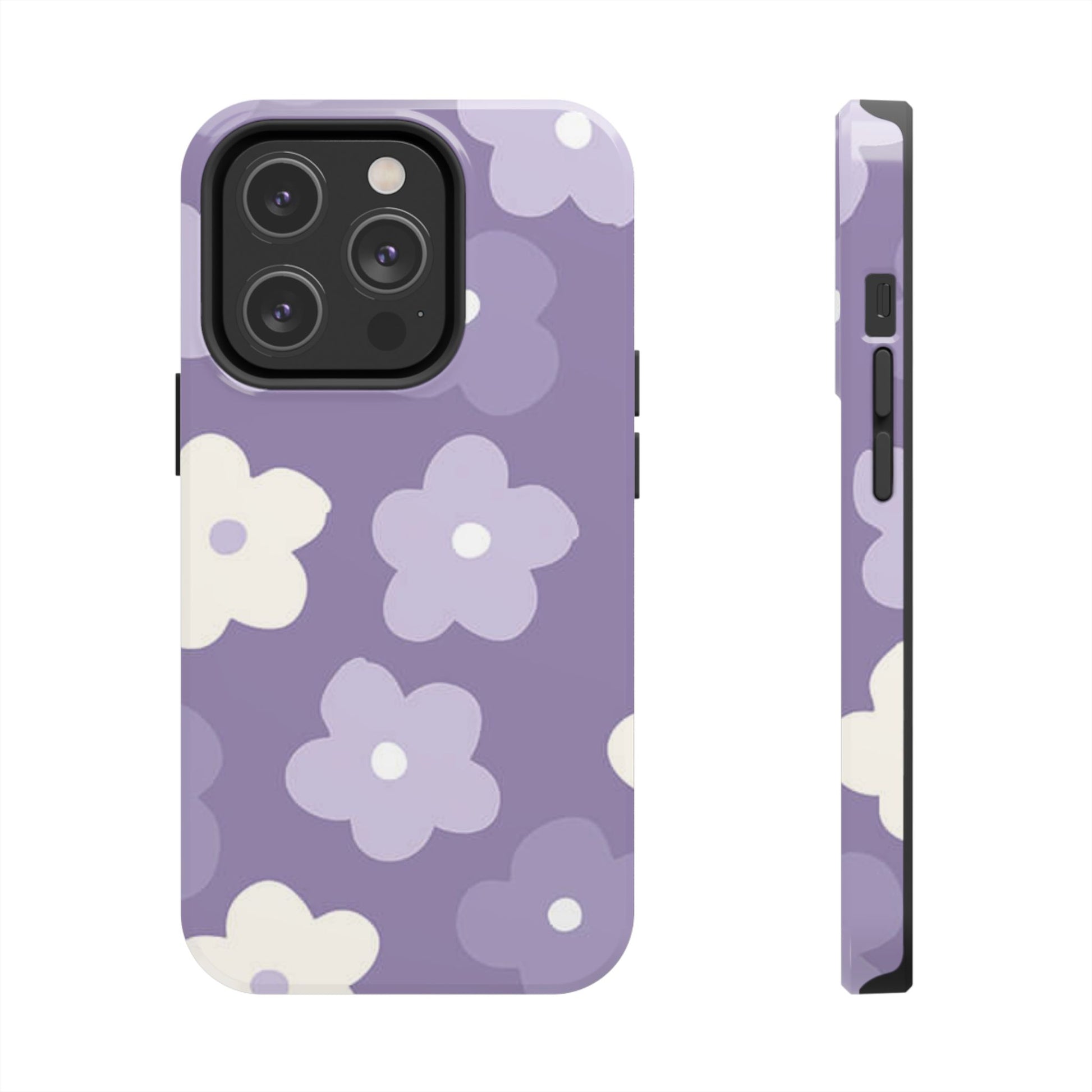 Pastel Purple Flowers Phone Case (Apple & Android)