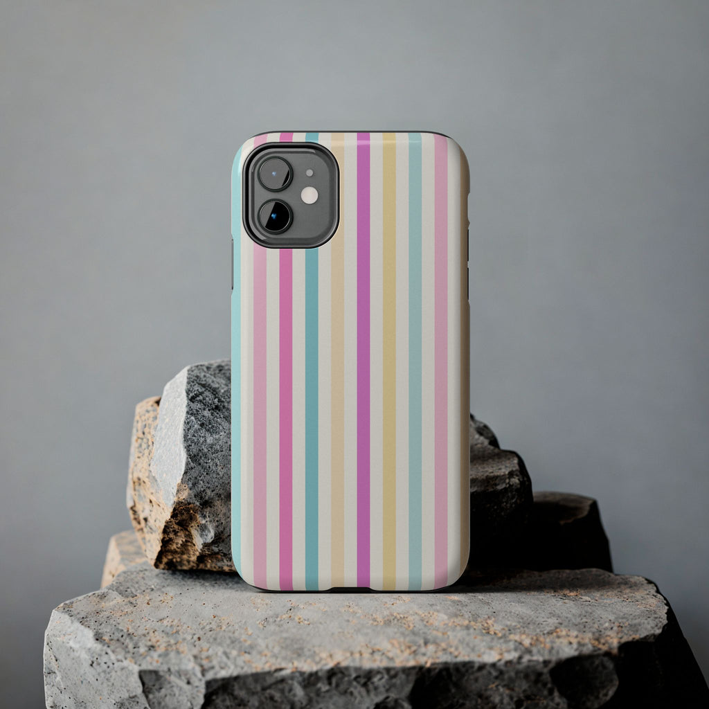 Pastel Candy Stripes Phone Cases (Apple & Android)