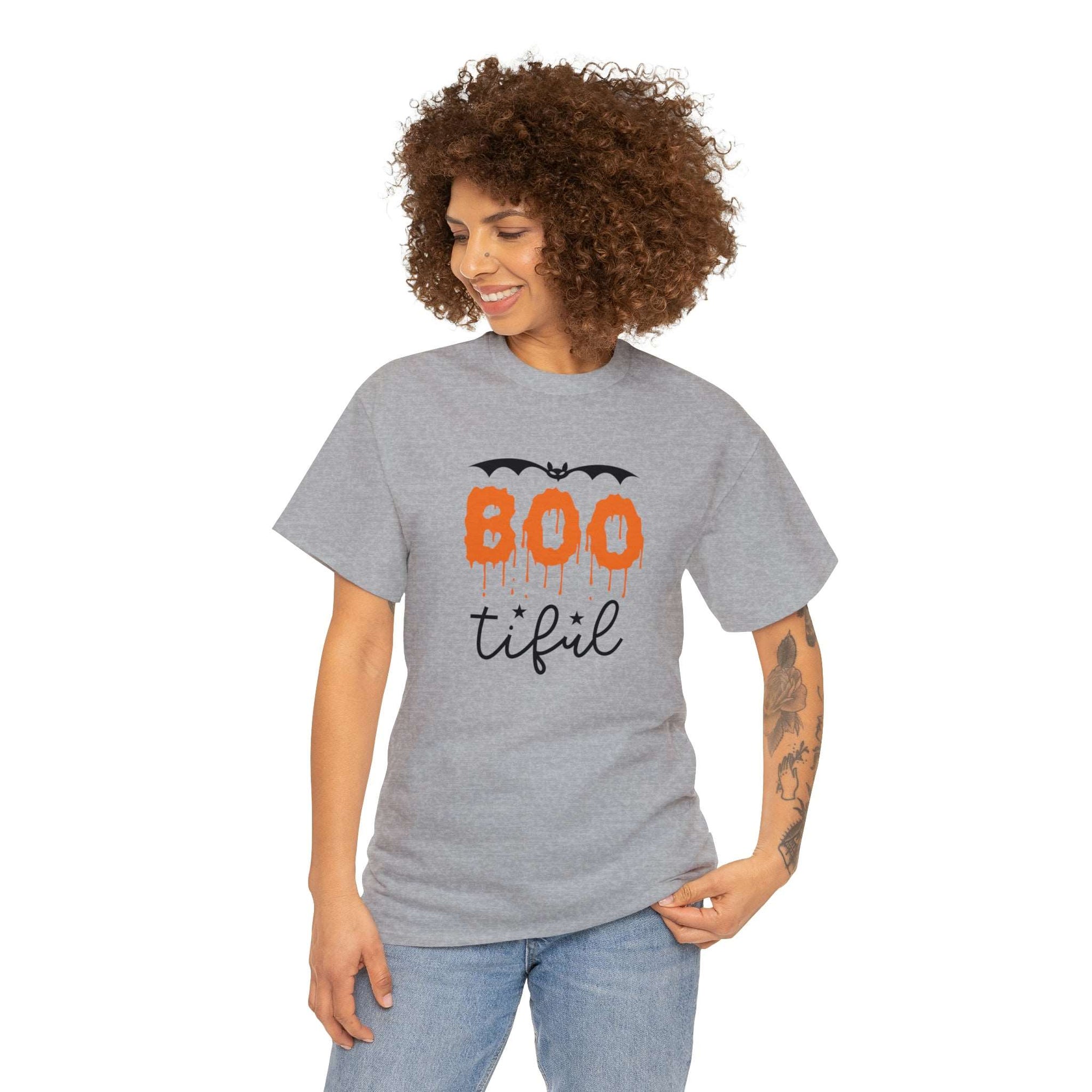 Boo-tiful Halloween Unisex Heavy Cotton Tee