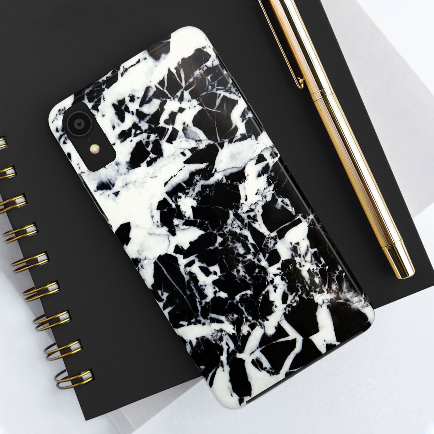 Black & White Shattered Phone Case