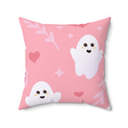 Pretty Pink Ghosts Square Pillow