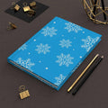 Frosty Snowflake Hardcover Matte Journal - Pink Sweetheart