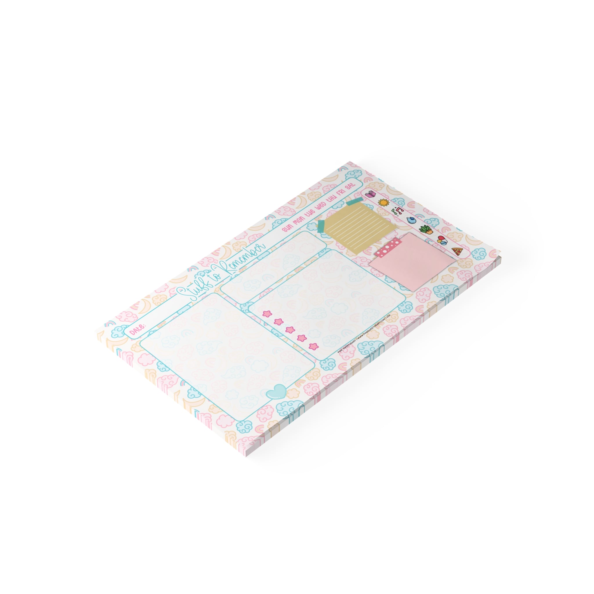 Cloudy Moons Sticky Note Pad