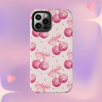 Disco Cherries Phone Case (Apple & Android) - Pink Sweetheart