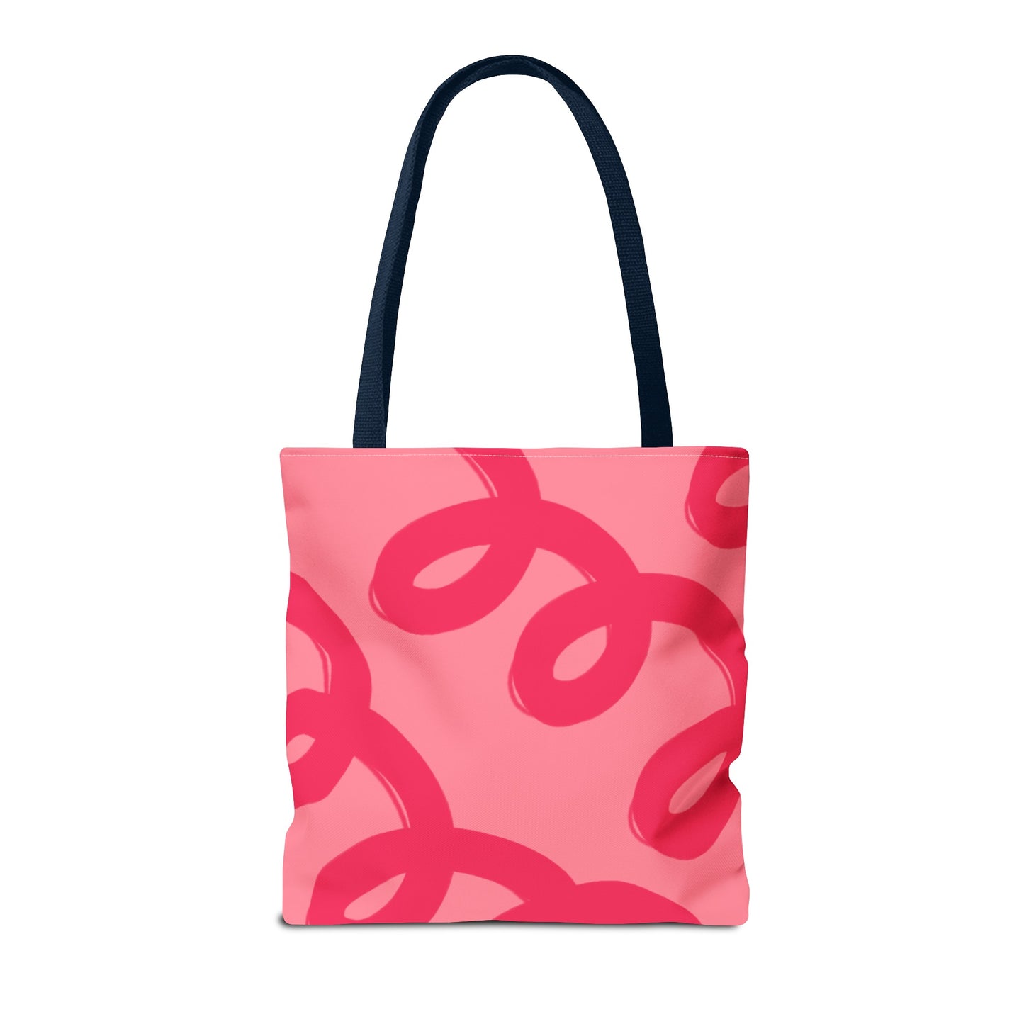 Red Spiral Loops Tote Bag