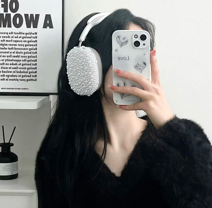 White Pearl AirPods Max Headphone Case Covers