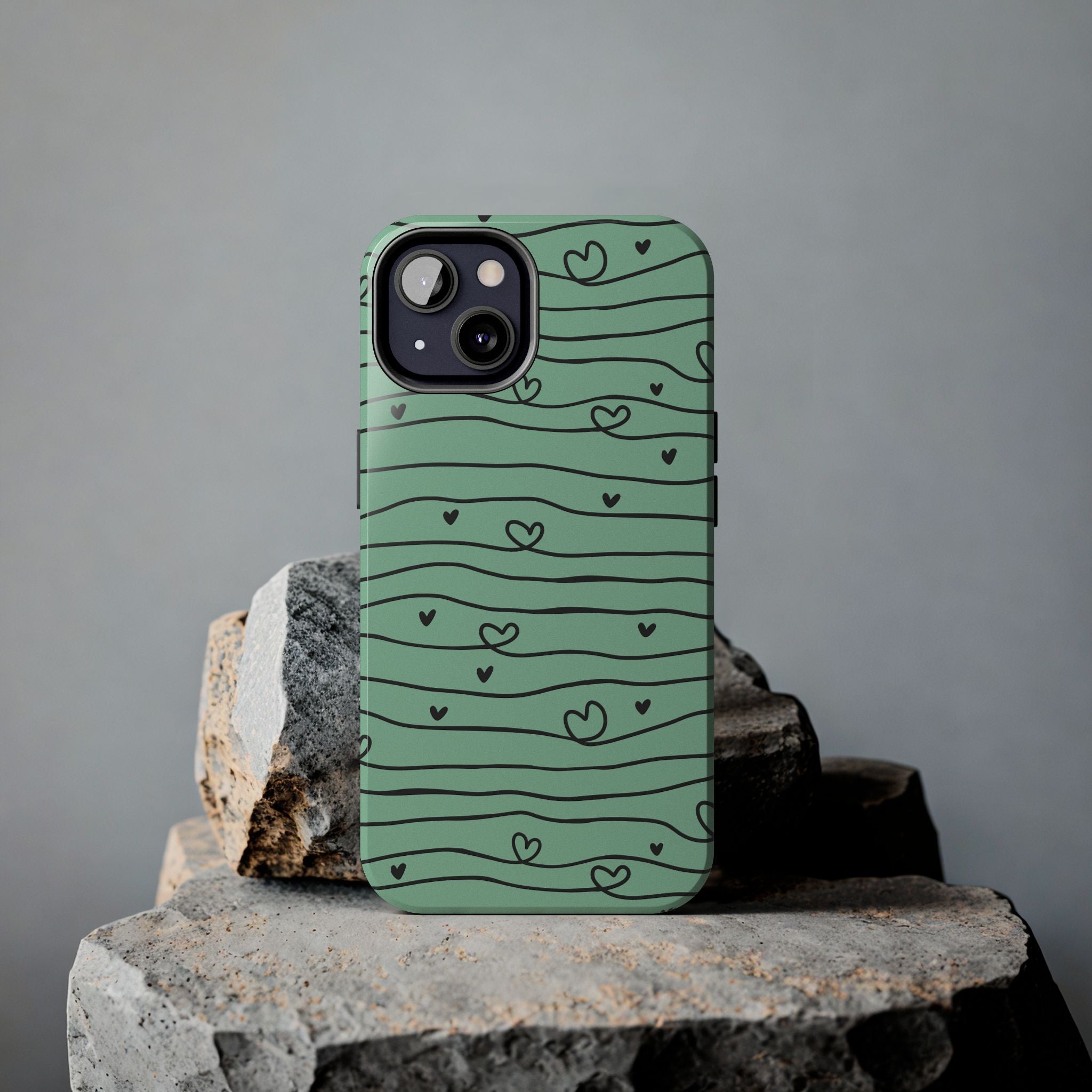 Scribble Love Hearts Phone Case (Apple & Android)