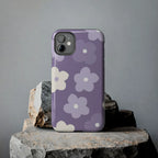 Pastel Purple Flowers Phone Case (Apple & Android) - Pink Sweetheart